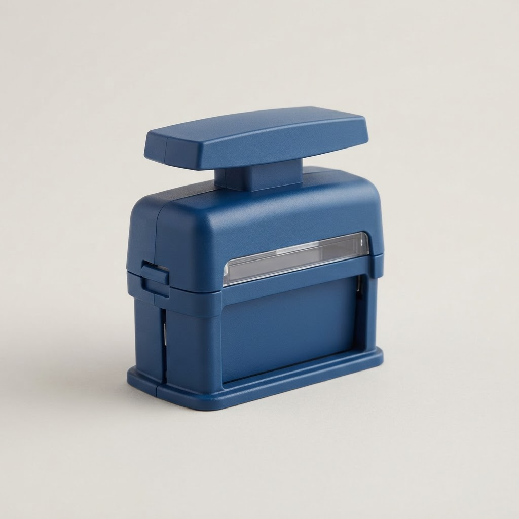 Boîtier bleu — visuel d'illustration